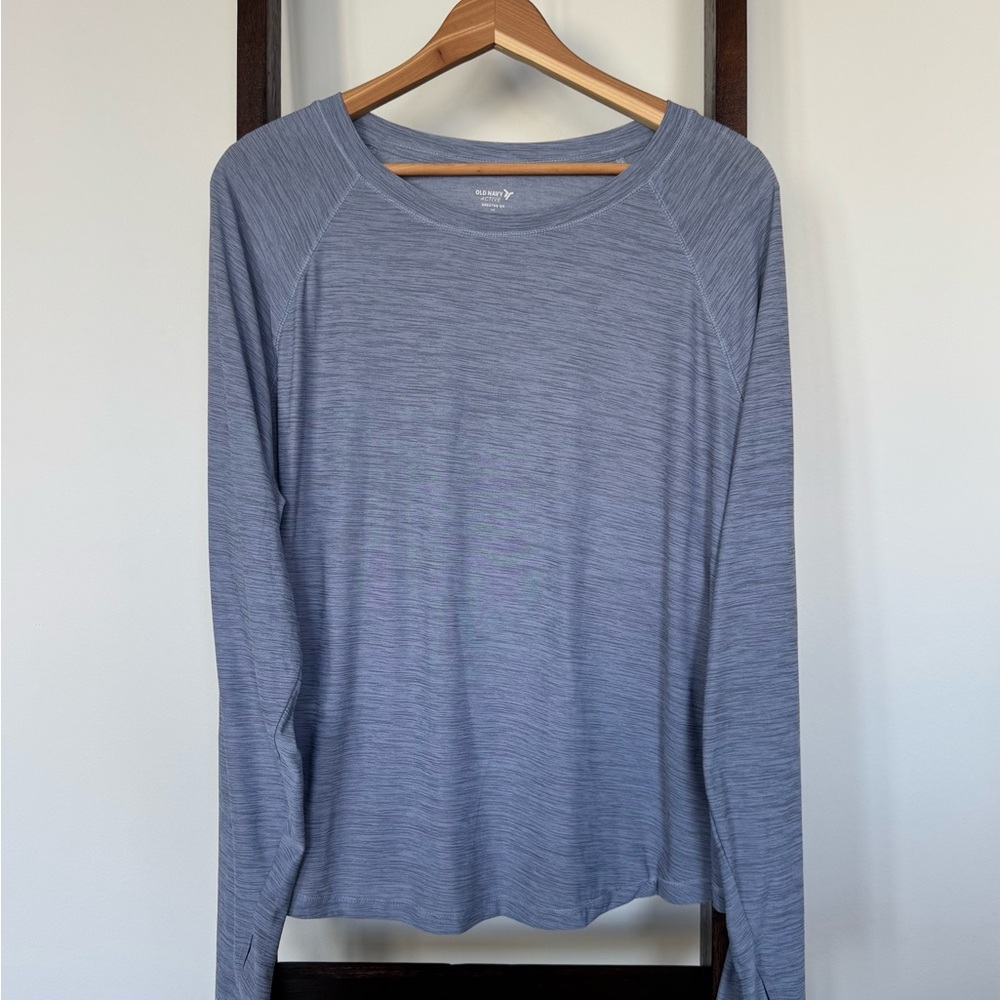 Women’s Old Navy Blue Long Sleeve Top, Plus Size 2X